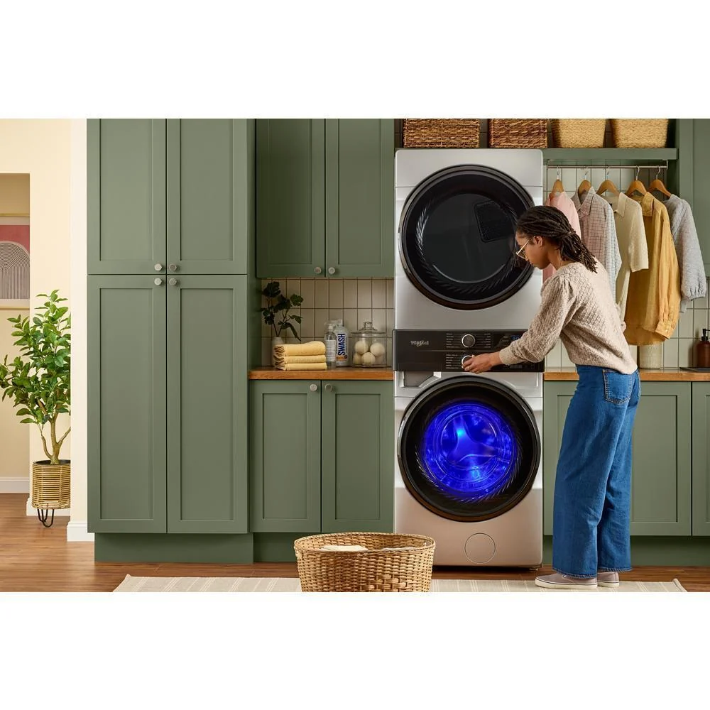 Whirlpool WEF5727TR Smart ENERGY STAR® Front Load Laundry Tower with UV Clean Technology & FreshFlowTM Vent System 4.5 cu. ft. Washer & 7.4 cu. ft. Electric Dryer - Image 12