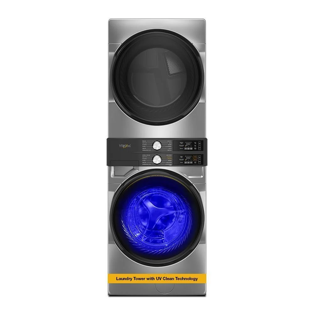 Whirlpool WEF5727TR Smart ENERGY STAR® Front Load Laundry Tower with UV Clean Technology & FreshFlowTM Vent System 4.5 cu. ft. Washer & 7.4 cu. ft. Electric Dryer - Image 13