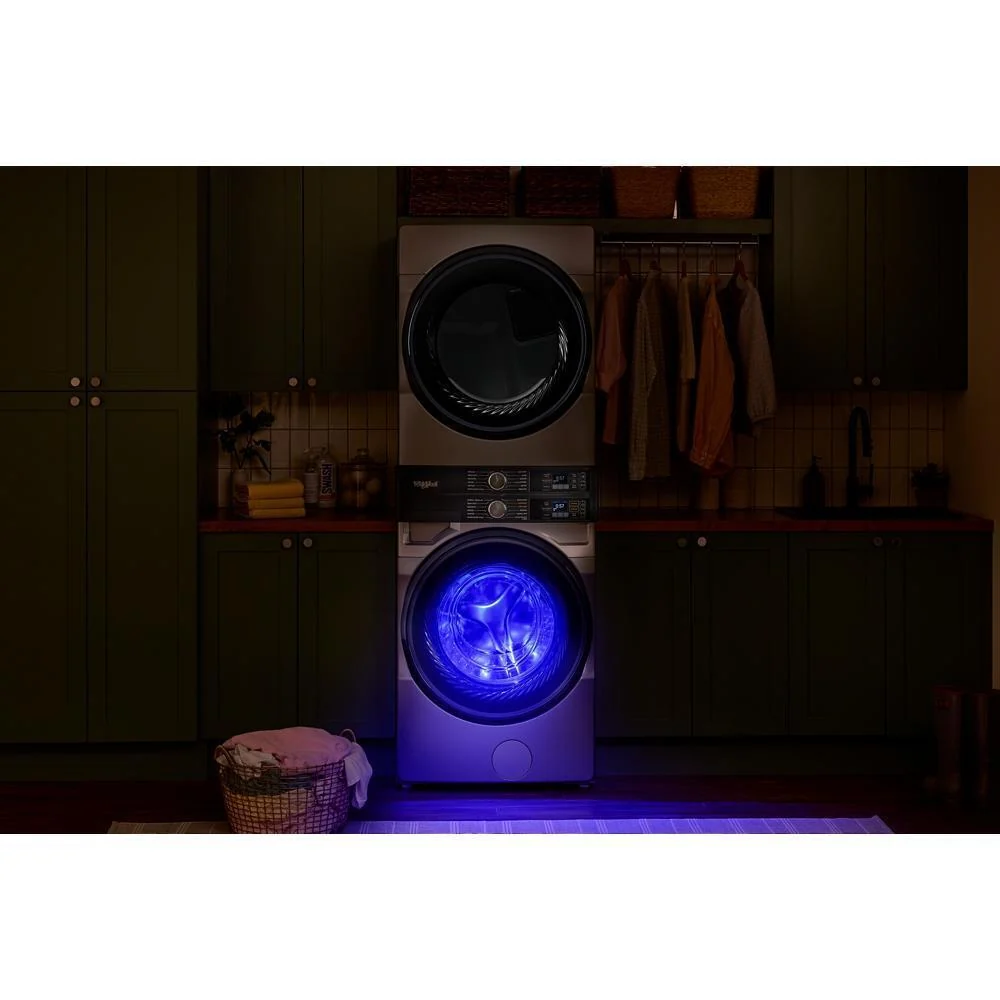 Whirlpool WEF5727TR Smart ENERGY STAR® Front Load Laundry Tower with UV Clean Technology & FreshFlowTM Vent System 4.5 cu. ft. Washer & 7.4 cu. ft. Electric Dryer - Image 4