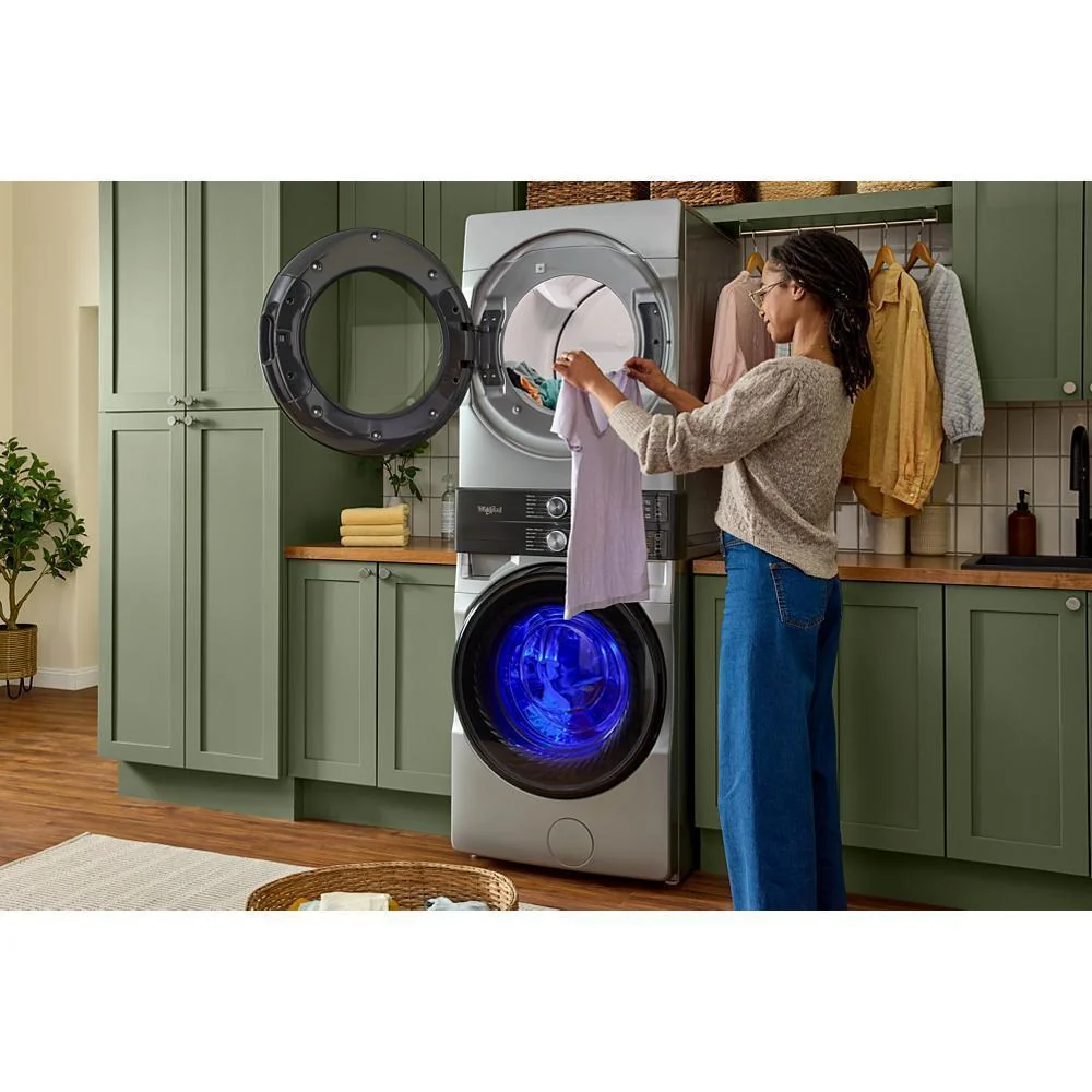 Whirlpool WEF5727TR Smart ENERGY STAR® Front Load Laundry Tower with UV Clean Technology & FreshFlowTM Vent System 4.5 cu. ft. Washer & 7.4 cu. ft. Electric Dryer - Image 6