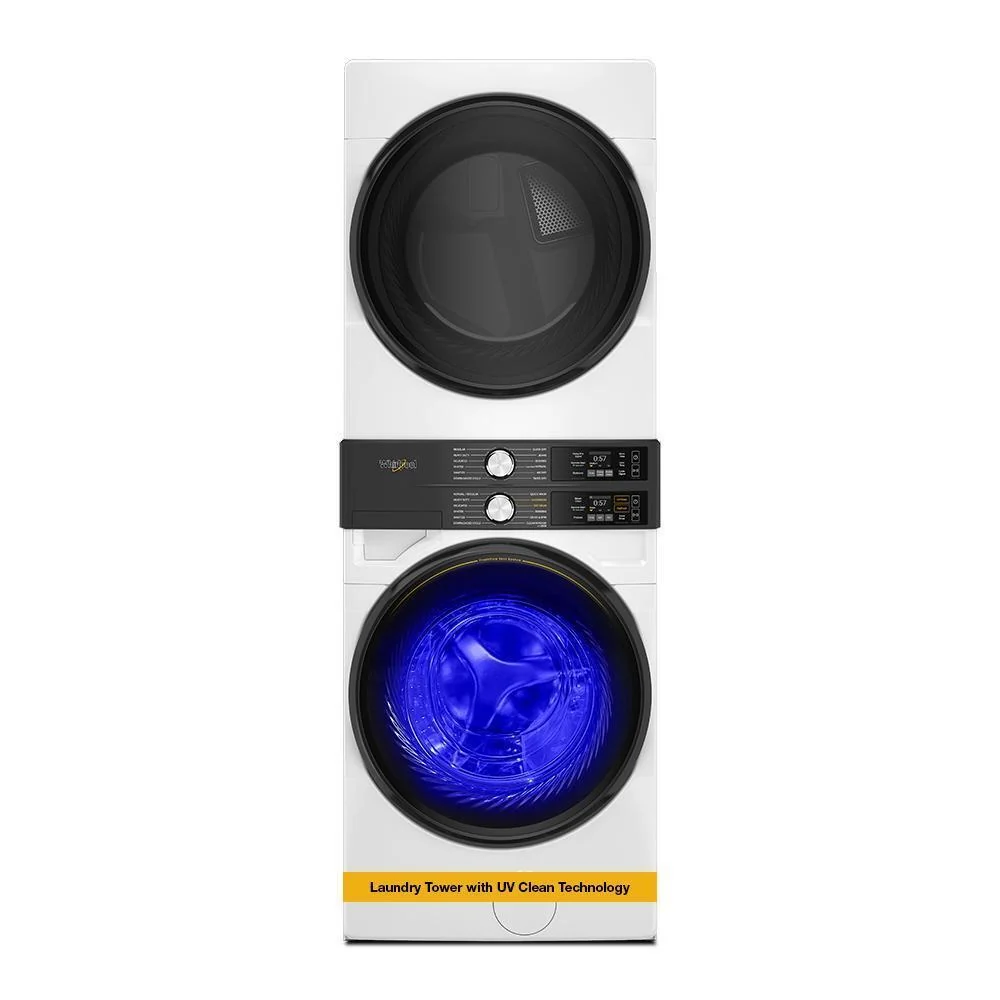 Whirlpool WEF5727TW Smart ENERGY STAR® Front Load Laundry Tower with UV Clean Technology & FreshFlowTM Vent System 4.5 cu. ft. Washer & 7.4 cu. ft. Electric Dryer - Image 17