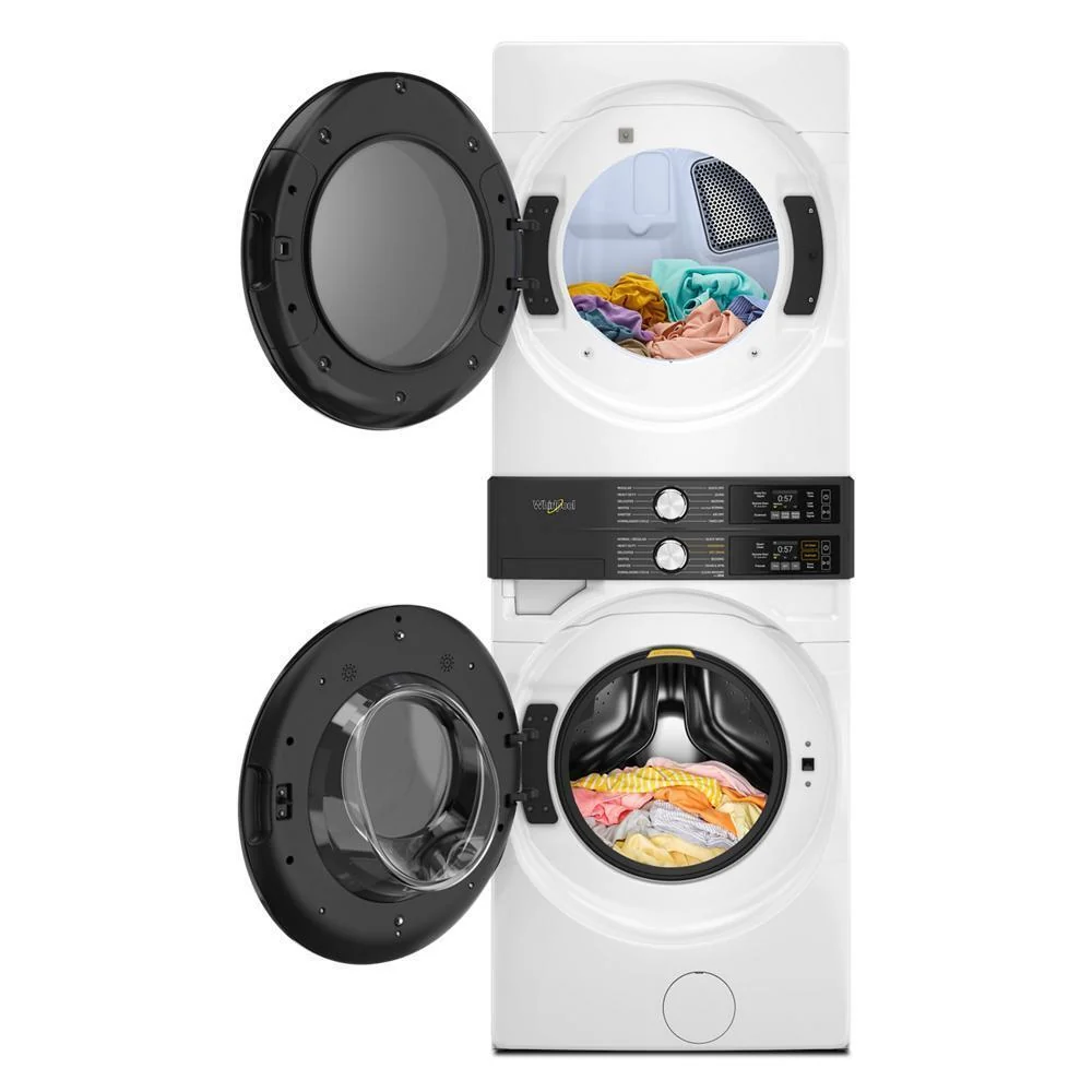 Whirlpool WEF5727TW Smart ENERGY STAR® Front Load Laundry Tower with UV Clean Technology & FreshFlowTM Vent System 4.5 cu. ft. Washer & 7.4 cu. ft. Electric Dryer - Image 7