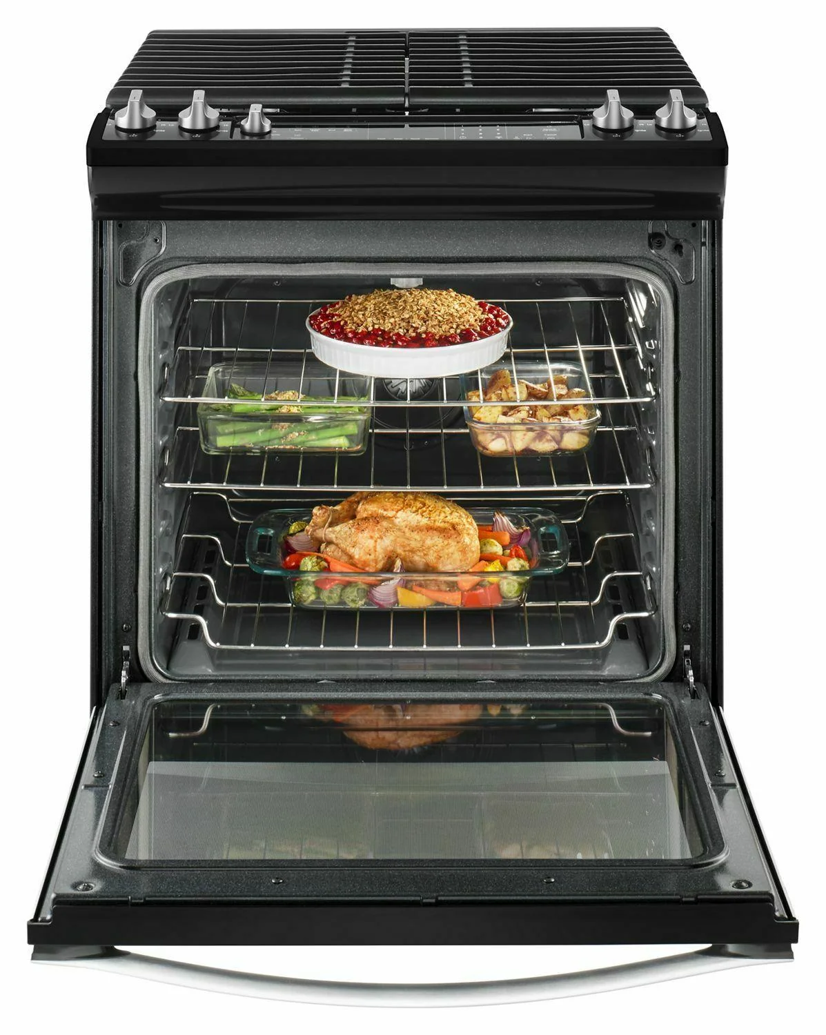 Whirlpool WEG745H0FE 5.8 Cu. Ft. Slide-In Gas Range with EZ-2-Lift™ Hinged Grates - Black Ice - Image 6