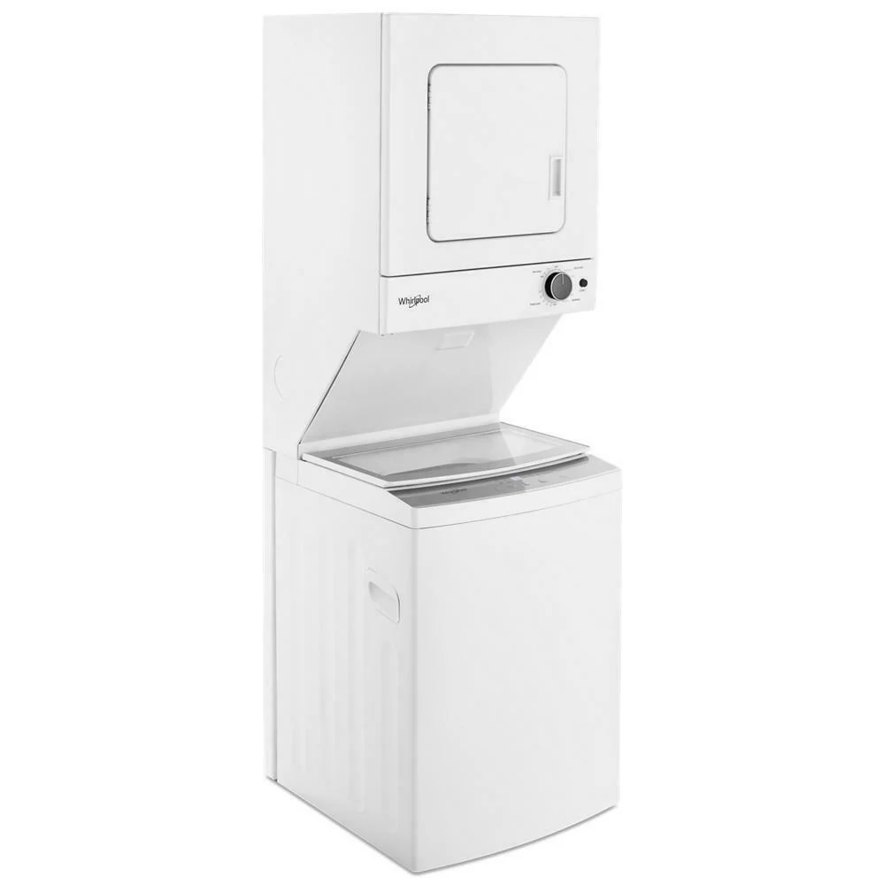 Whirlpool WET4024HW 1.6 cu.ft Electric Stacked Laundry Center 6 Wash cycles and AutoDry™ - Image 2