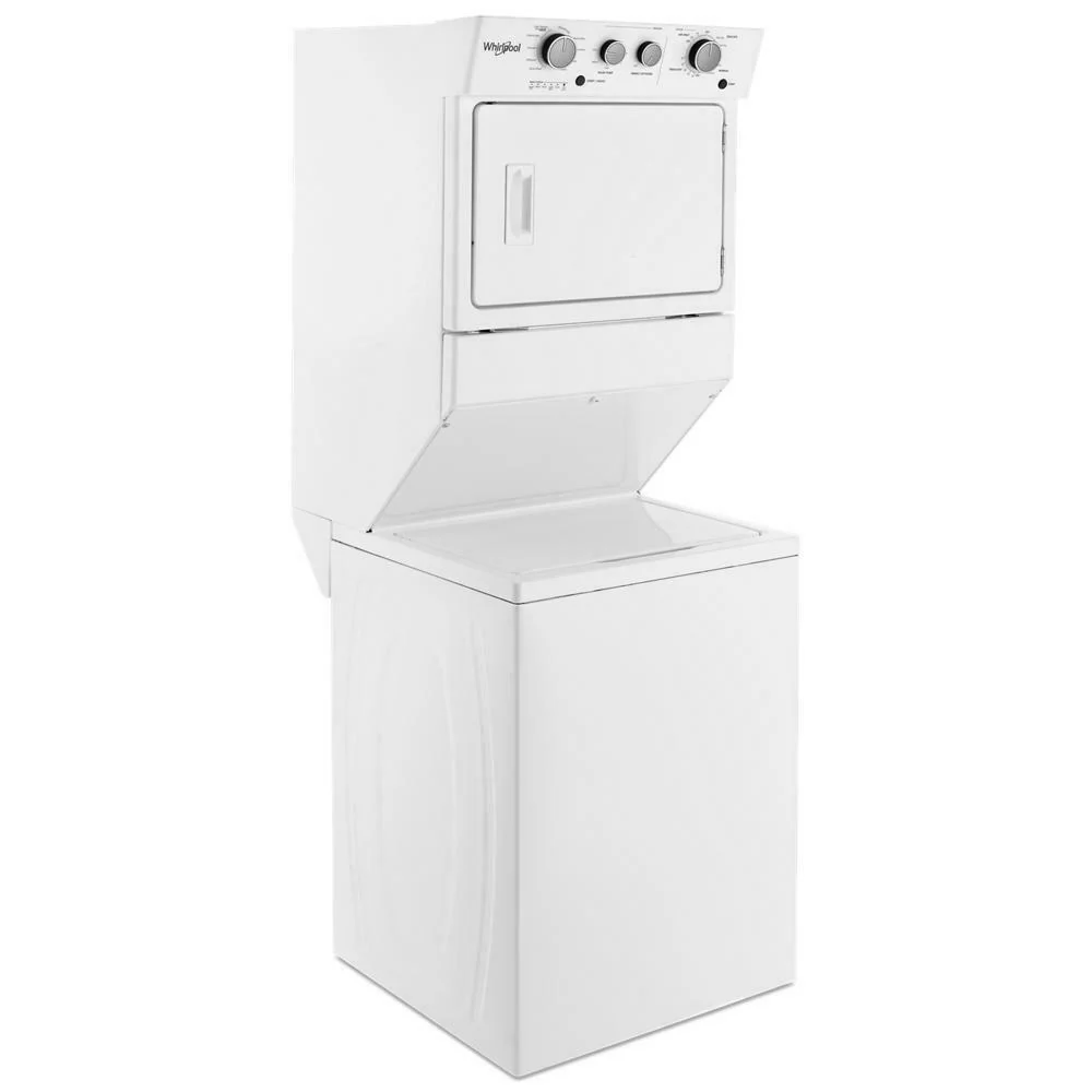 Whirlpool WET4027HW 3.5 cu.ft Electric Stacked Laundry Center 9 Wash cycles and AutoDry™ - Image 2