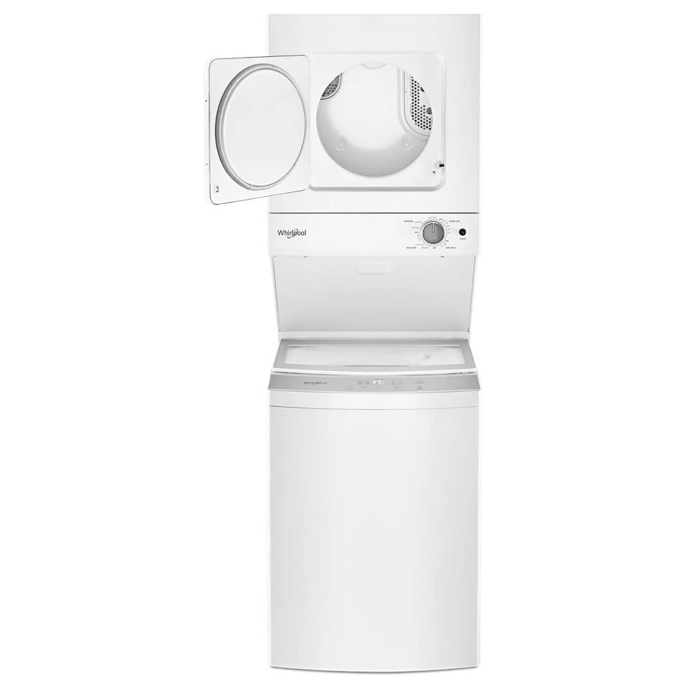 Whirlpool WET4124HW 1.6 cu.ft, 120V/20A Electric Stacked Laundry Center with 6 Wash cycles and Wrinkle Shield™ - Image 7