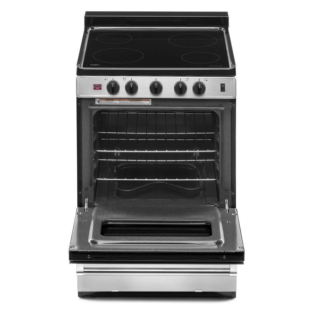 Whirlpool WFE500M4HS 24-inch Freestanding Electric Range with Upswept SpillGuard™ Cooktop - Image 6