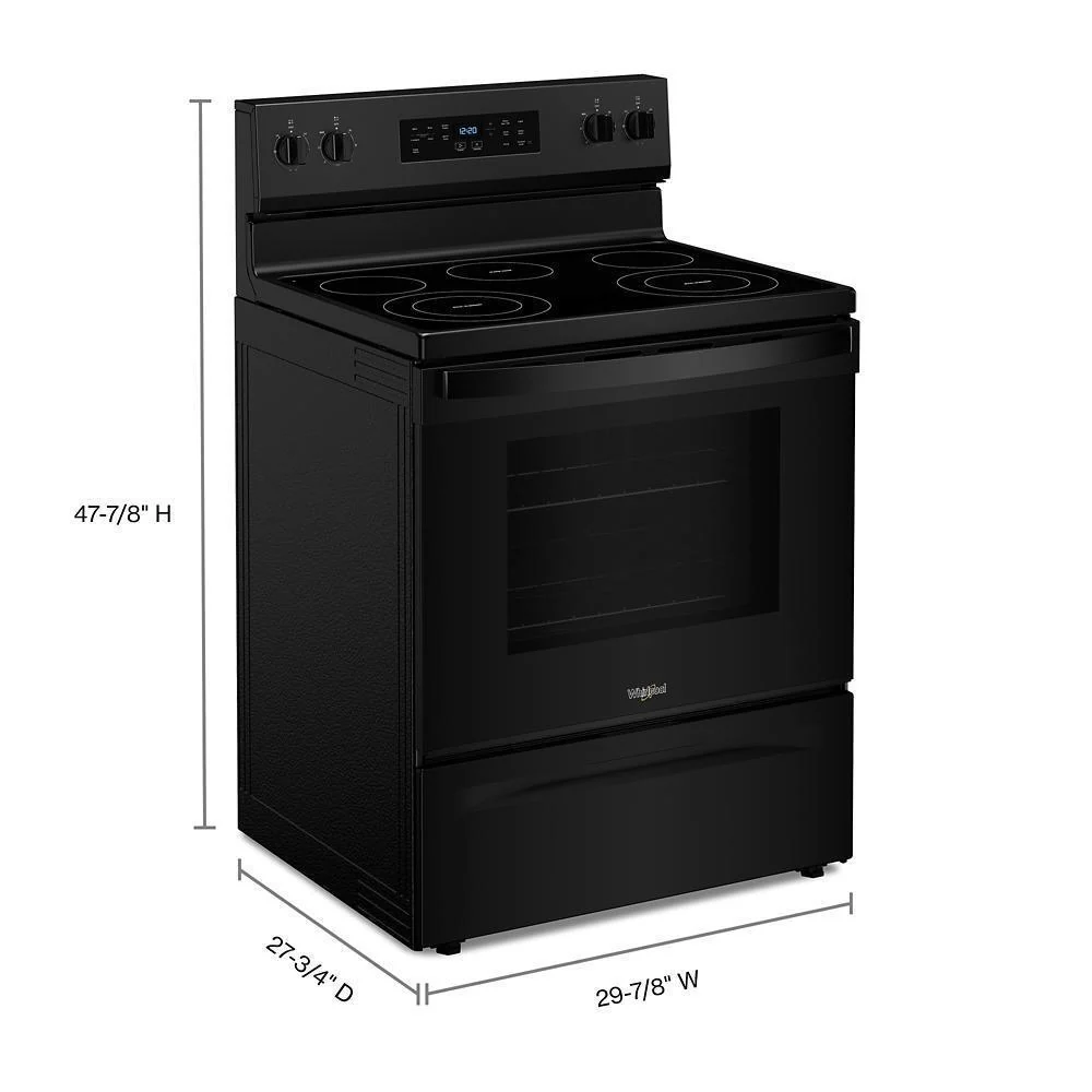 Whirlpool WFES3330RB 30-inch Electric Range with Steam Clean - Image 4
