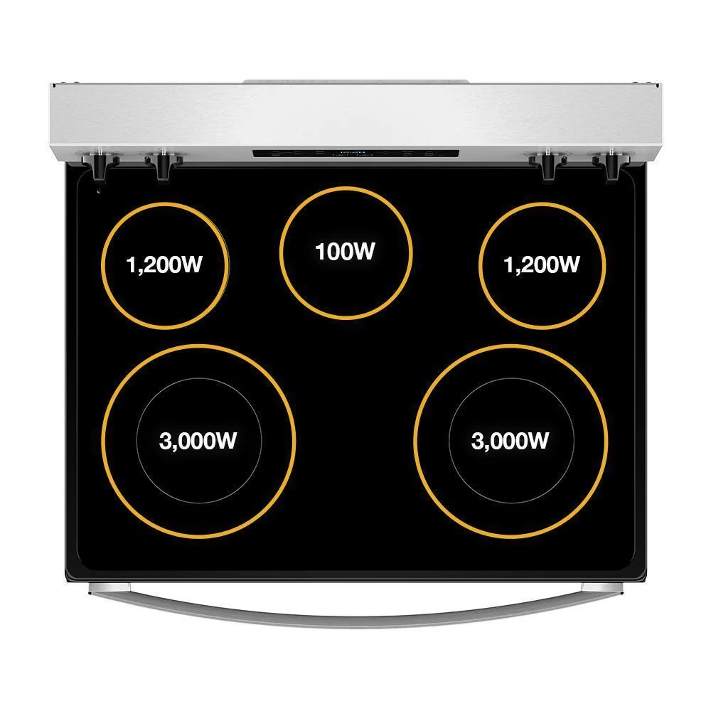 Whirlpool WFES3330RS 30-inch Electric Range with Steam Clean - Image 11