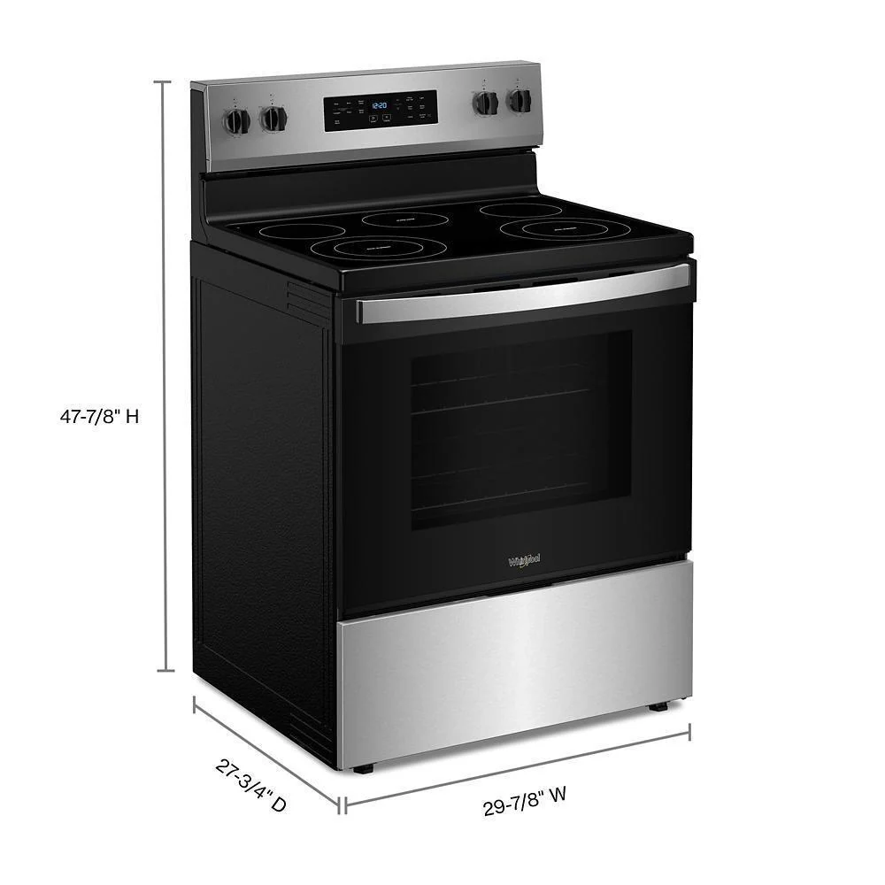 Whirlpool WFES3330RZ 30-inch Electric Range with Steam Clean - Image 2