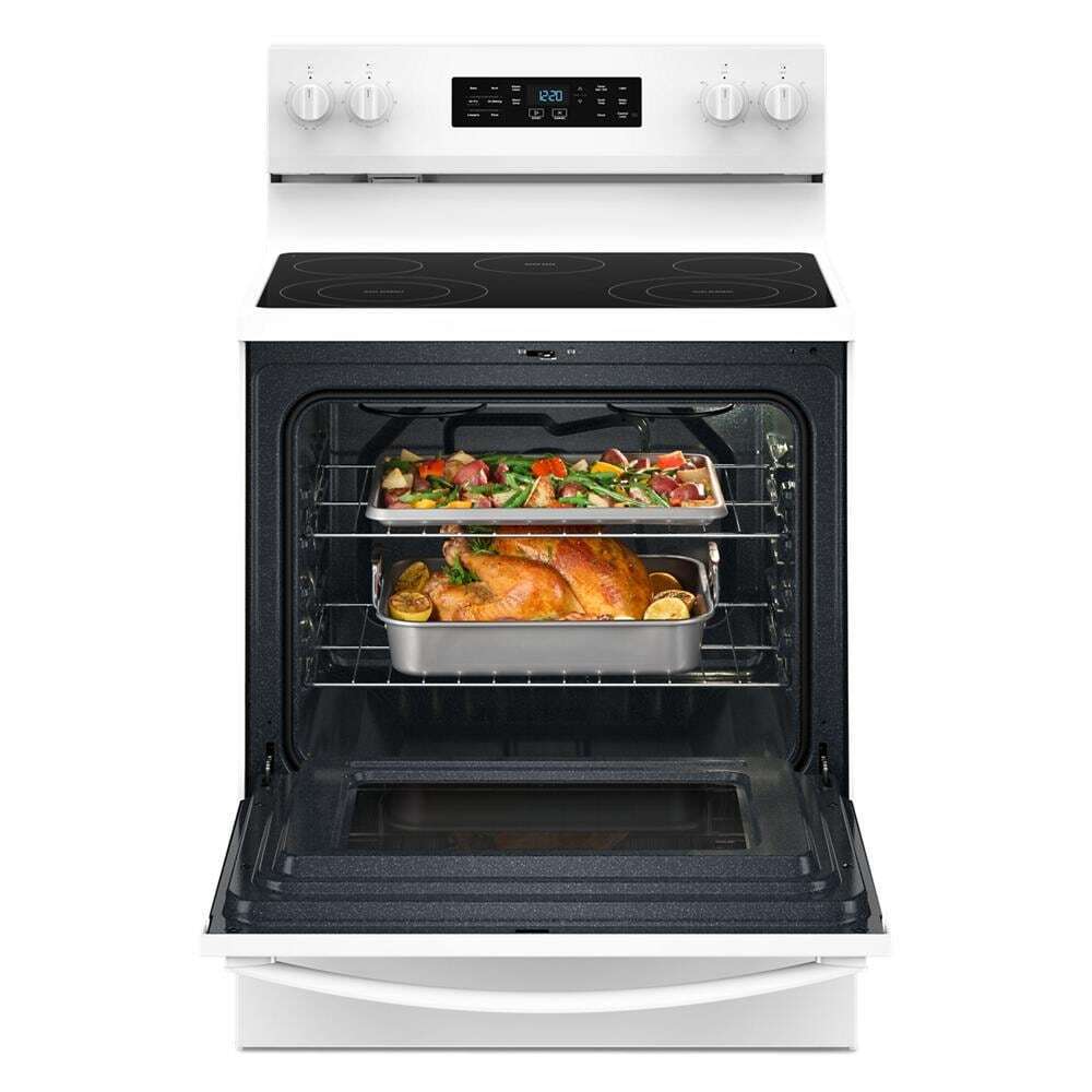 Whirlpool WFES4530SW 30-inch Electric Range with Air Cooking Technology and Steam Clean - Image 11