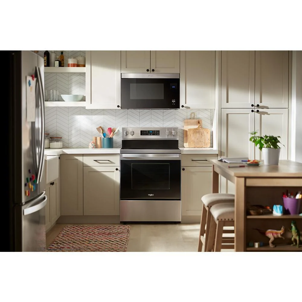 Whirlpool WFES5030RZ 30-inch Energy Star Electric Range with Air Cooking Technology, No Preheat Air Fry and Air Baking and Self Clean - Image 2