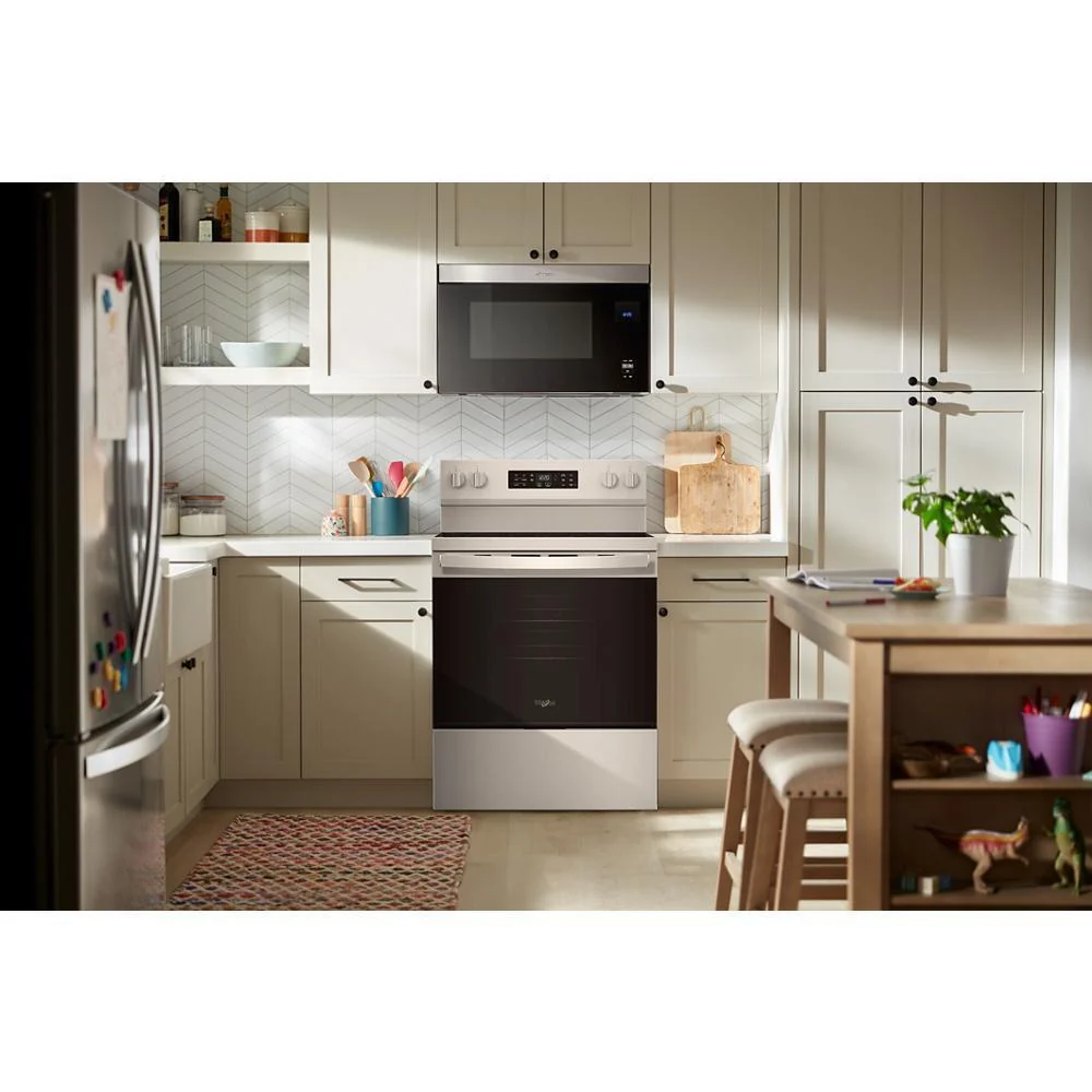 Whirlpool WFES5730SV 30-inch Electric Range with Air Cooking Technology - Image 4