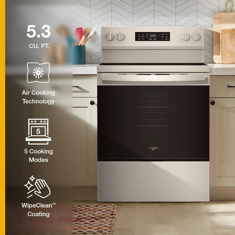 Whirlpool WFES5730SW 30-inch Electric Range with Air Cooking Technology - Image 17