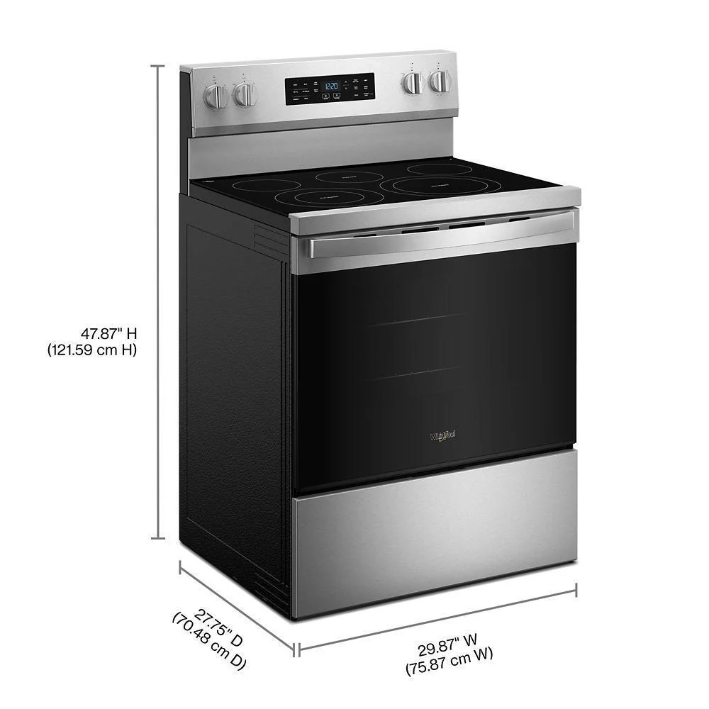 Whirlpool WFES5730SZ 30-inch Electric Range with Air Cooking Technology - Image 4