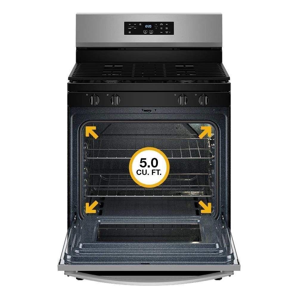 Whirlpool WFGS3530RB 30-inch Self Clean Gas Range with No Preheat Mode - Image 13
