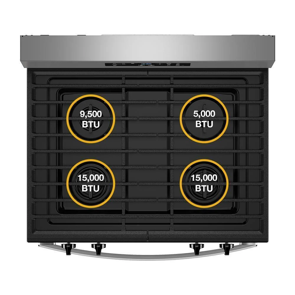 Whirlpool WFGS3530RW 30-inch Self Clean Gas Range with No Preheat Mode - Image 17