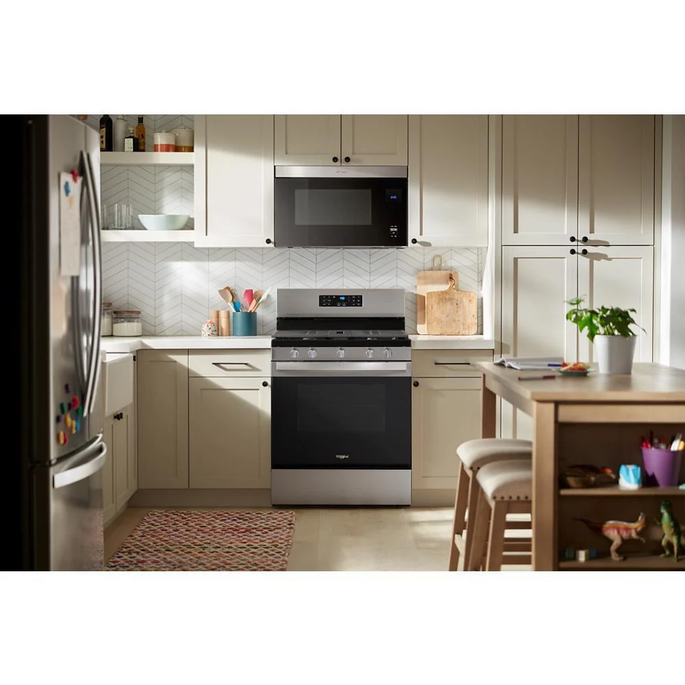 Whirlpool WFGS4530SB 30-inch Gas Range with Air Cooking Technology and Steam Clean - Image 2