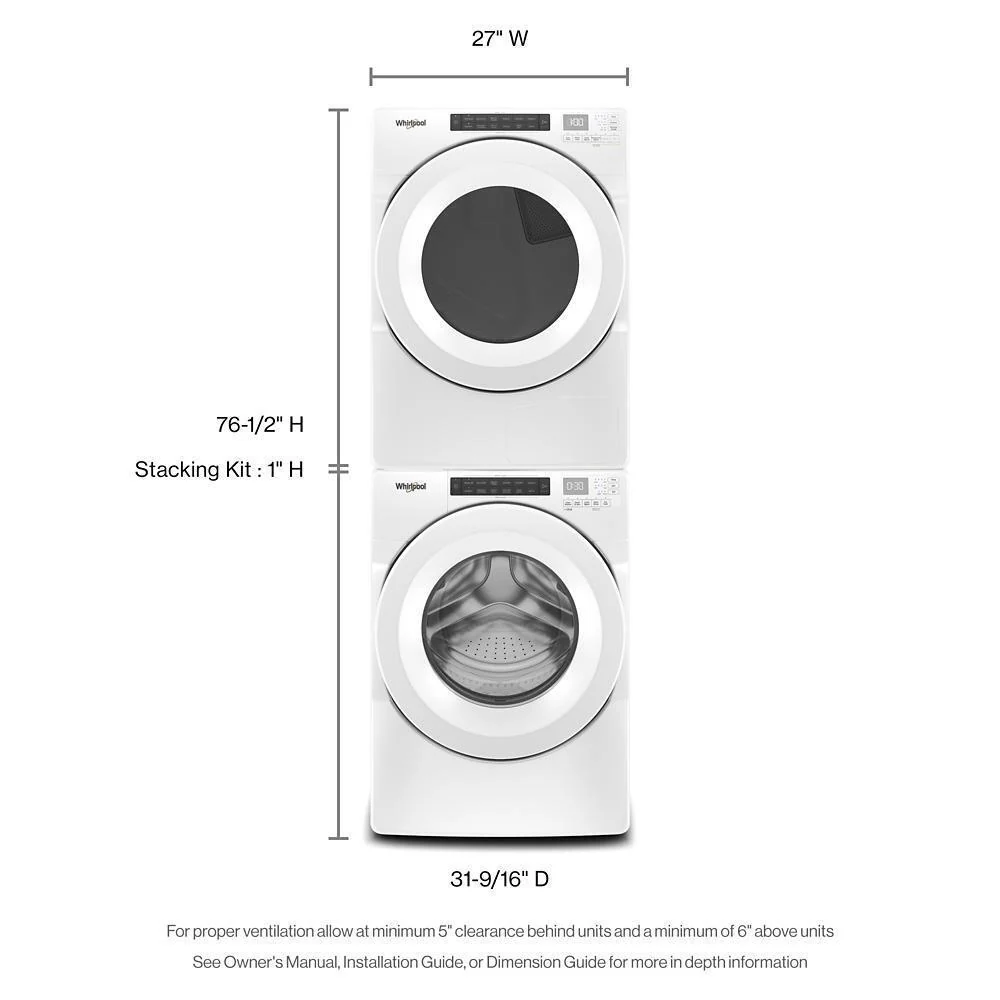 Whirlpool WFW5605MC 4.5 Cu. Ft. Front Load Washer with Quick Wash Cycle - Image 23