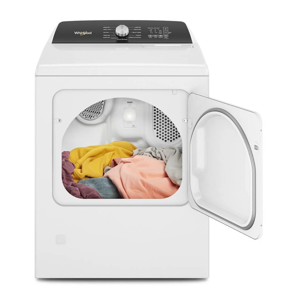 Whirlpool WGD5050LW 7.0 Cu. Ft. Top Load Gas Moisture Sensing Dryer with Steam - Image 8