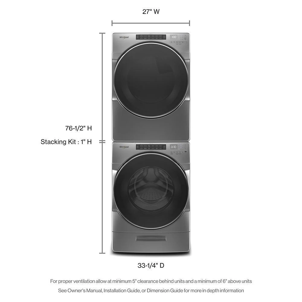 Whirlpool WGD6605MC 7.4 Cu. Ft. Gas Wrinkle Shield Dryer with Steam - Image 8