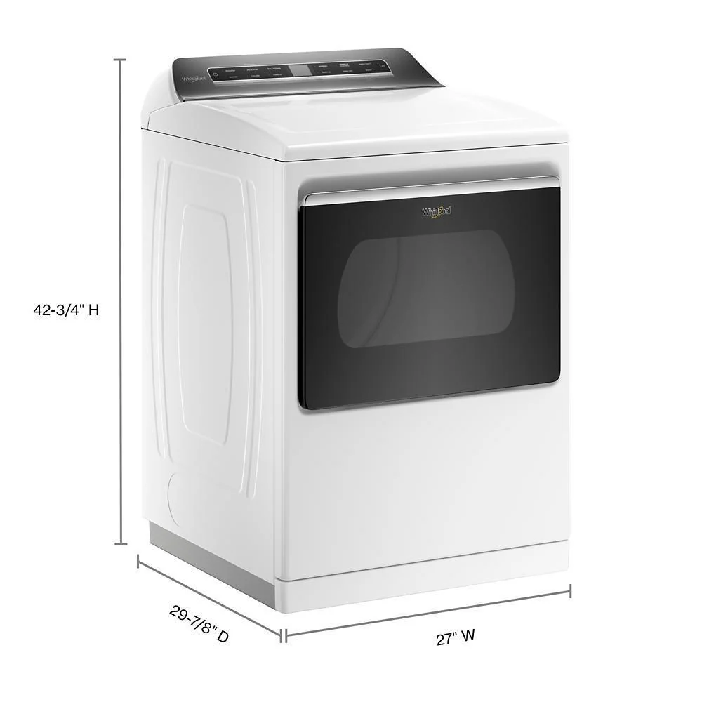 Whirlpool WGD8127LW 7.4 cu. ft. Top Load Gas Dryer with Advanced Moisture Sensing - Image 6