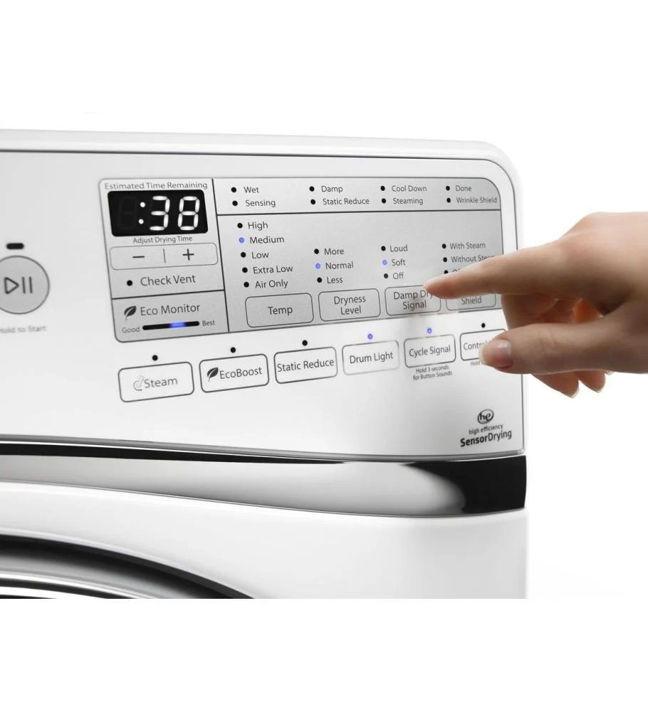 Whirlpool WGD97HEDW 7.3 cu. ft. Duet® Front Load Gas Steam Dryer with SilentSteel™ Dryer Drum - Image 6