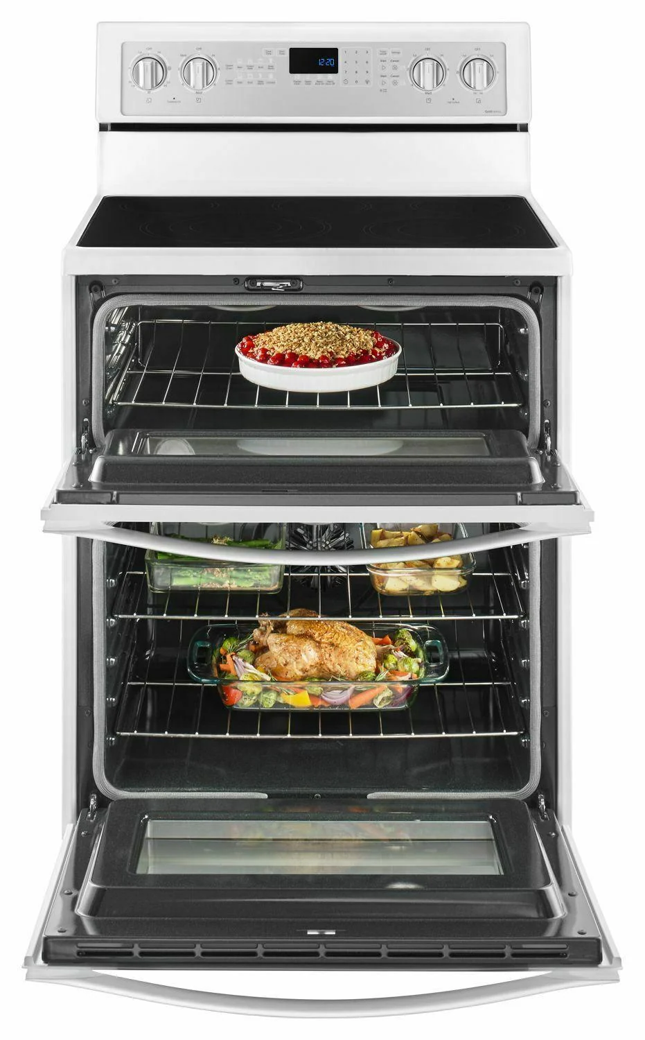Whirlpool WGE745C0FH 6.7 Cu. Ft. Electric Double Oven Range with True Convection - Image 3