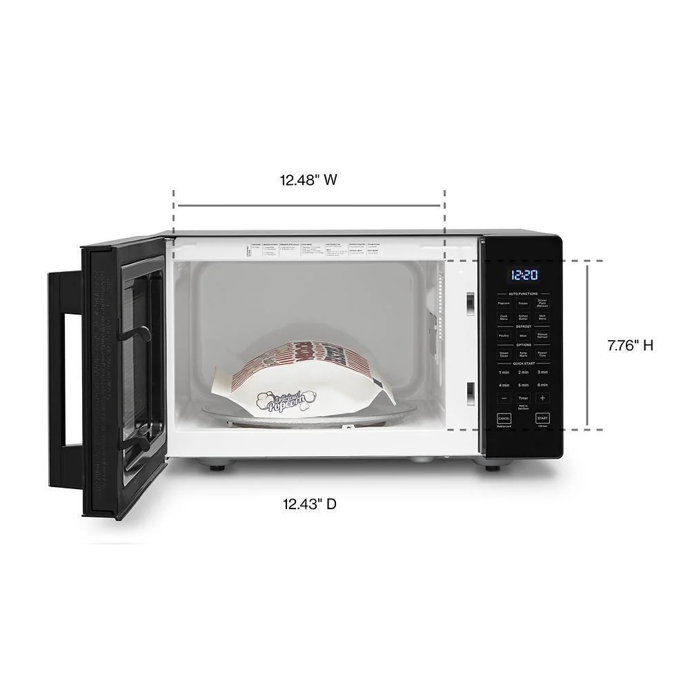 Whirlpool WMC30309LB 0.9 Cu. Ft. Capacity Countertop Microwave with 900 Watt Cooking Power - Image 7