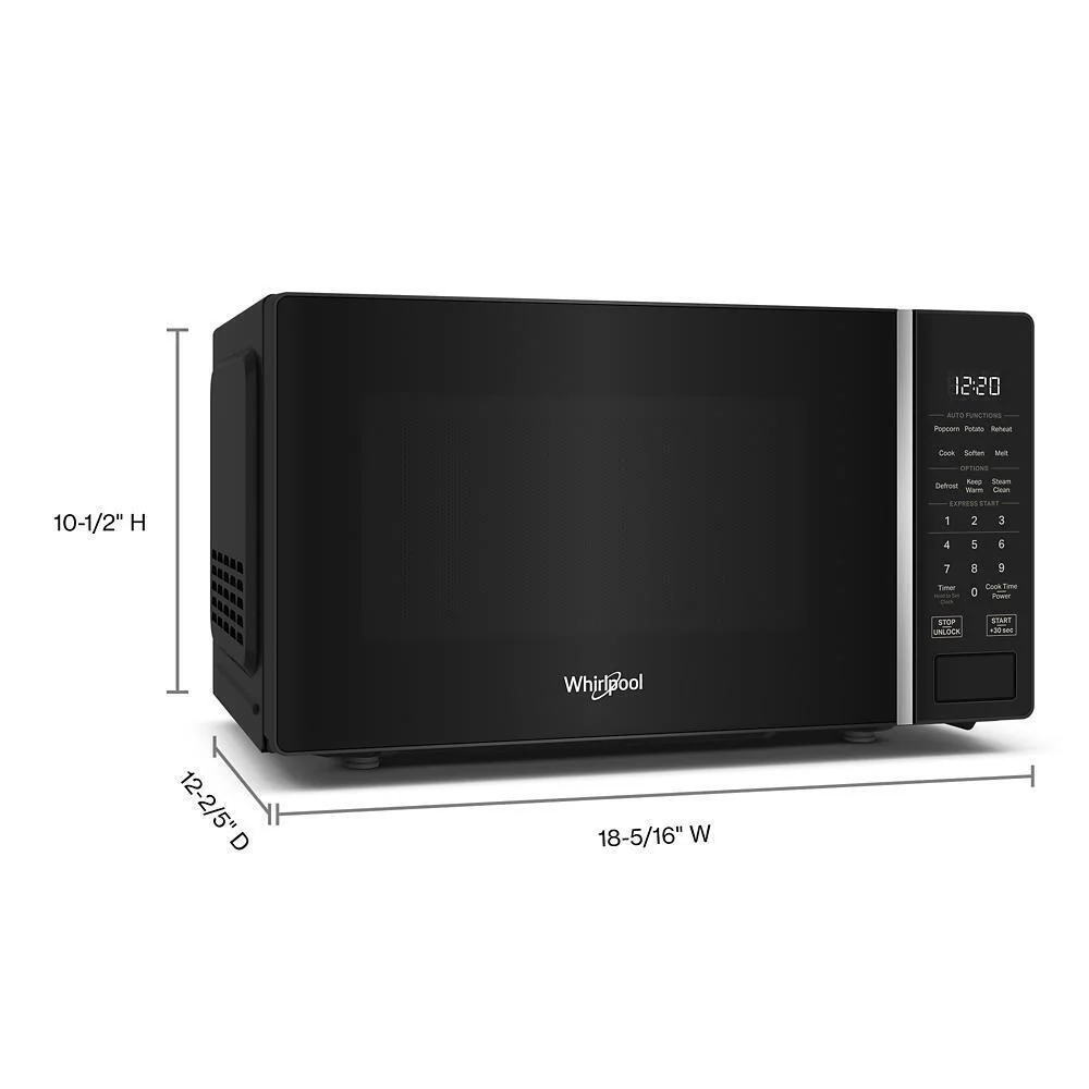 Whirlpool WMCS3018RB 0.7 cu. ft. Black Countertop Microwave With Steam Clean - 700 watt - Image 7