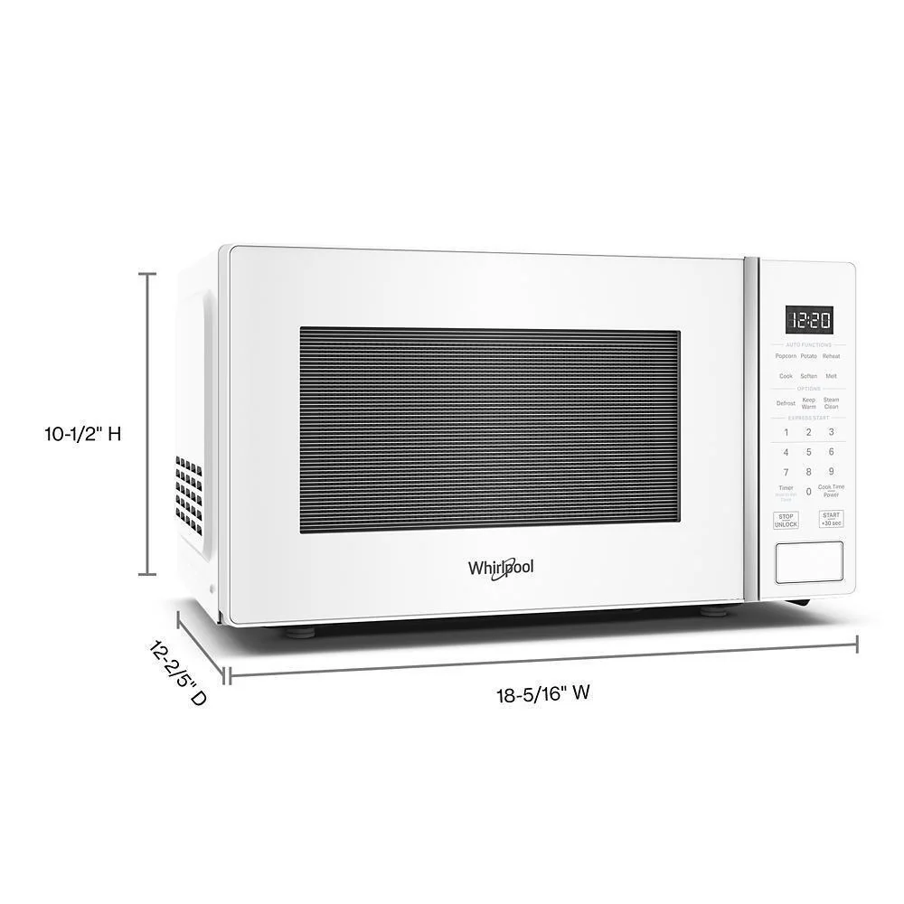 Whirlpool WMCS3018RW 0.7 cu. ft. White Countertop Microwave With Steam Clean - 700 watt - Image 7