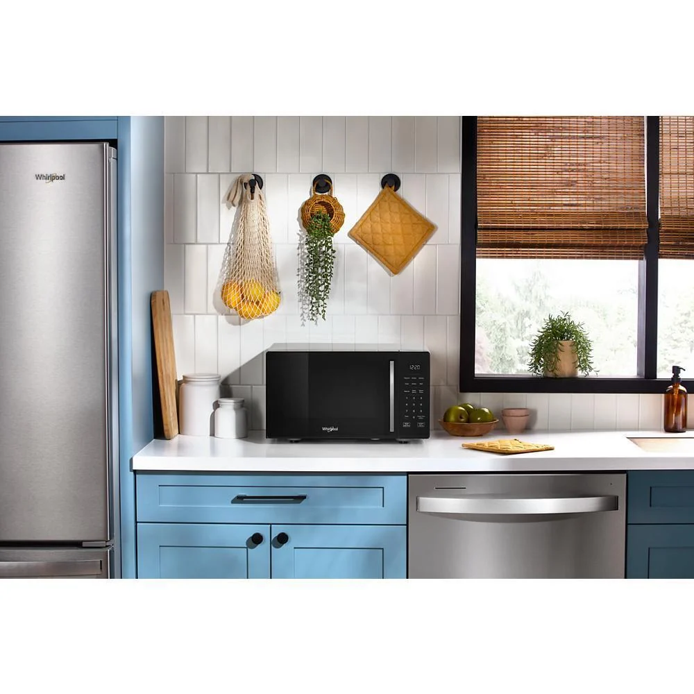 Whirlpool WMCS3019RB 0.9 cu. ft. Black Countertop Microwave With Steam Clean - 900 watt - Image 6