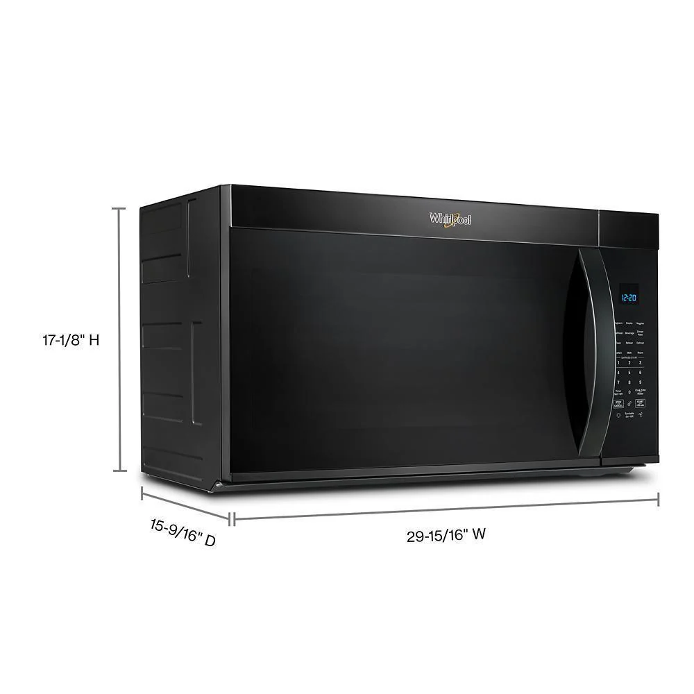 Whirlpool WMMS3330RB 30 W 1.9 cu. ft Over the range Microwave with Sensor Cooking - Image 4