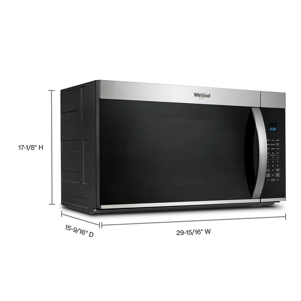 Whirlpool WMMS3330RZ 30 W 1.9 cu. ft Over the range Microwave with Sensor Cooking - Image 6