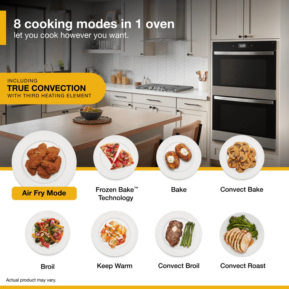 Whirlpool WOED7030PZ 10.0 Cu. Ft. Double Smart Wall Oven with Air Fry - Image 4