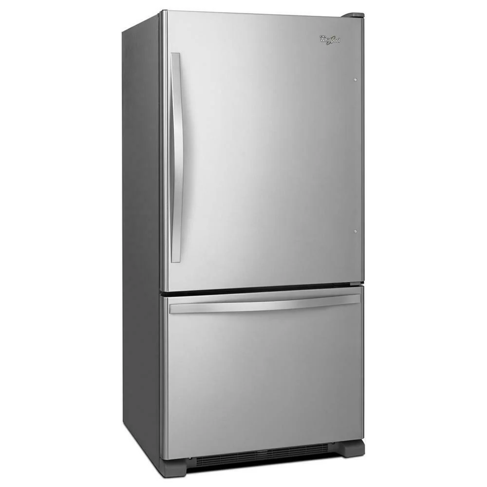 Whirlpool WRB322DMBM 33-inches wide Bottom-Freezer Refrigerator with SpillGuard™ Glass Shelves - 22 cu. ft - Image 2
