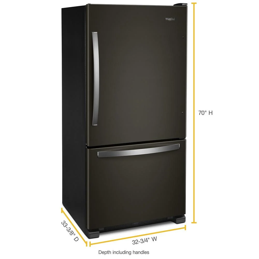 Whirlpool WRB322DMHV 33-inch wide Bottom-Freezer Refrigerator - 22 cu. ft. - Image 5
