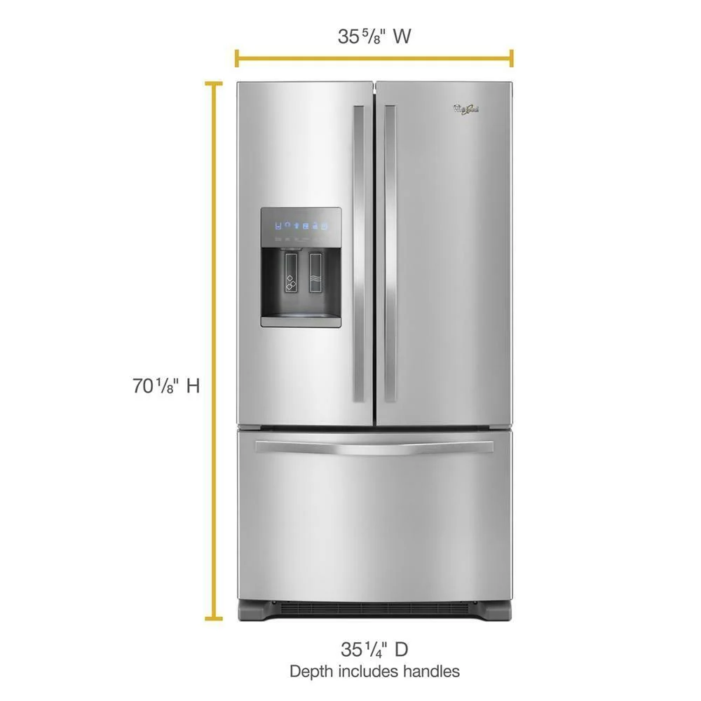 Whirlpool WRF555SDFZ 36-inch Wide French Door Refrigerator - 25 cu. ft. - Image 4