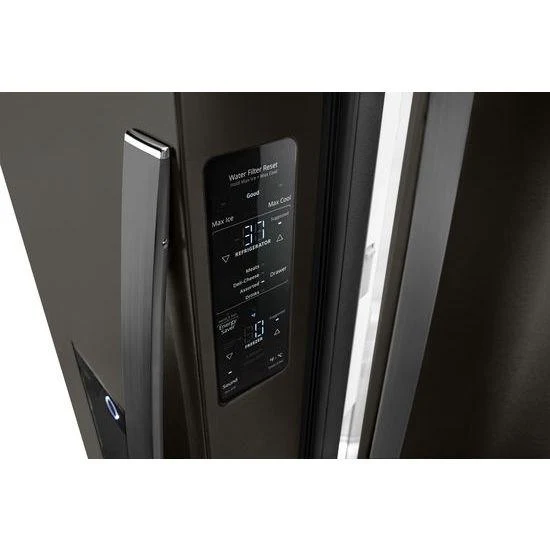 WRF974CIHV Whirlpool® 36-inch Wide Counter Depth French Door-within-Door Refrigerator - 24 cu. ft. - Black Stainless - Image 3