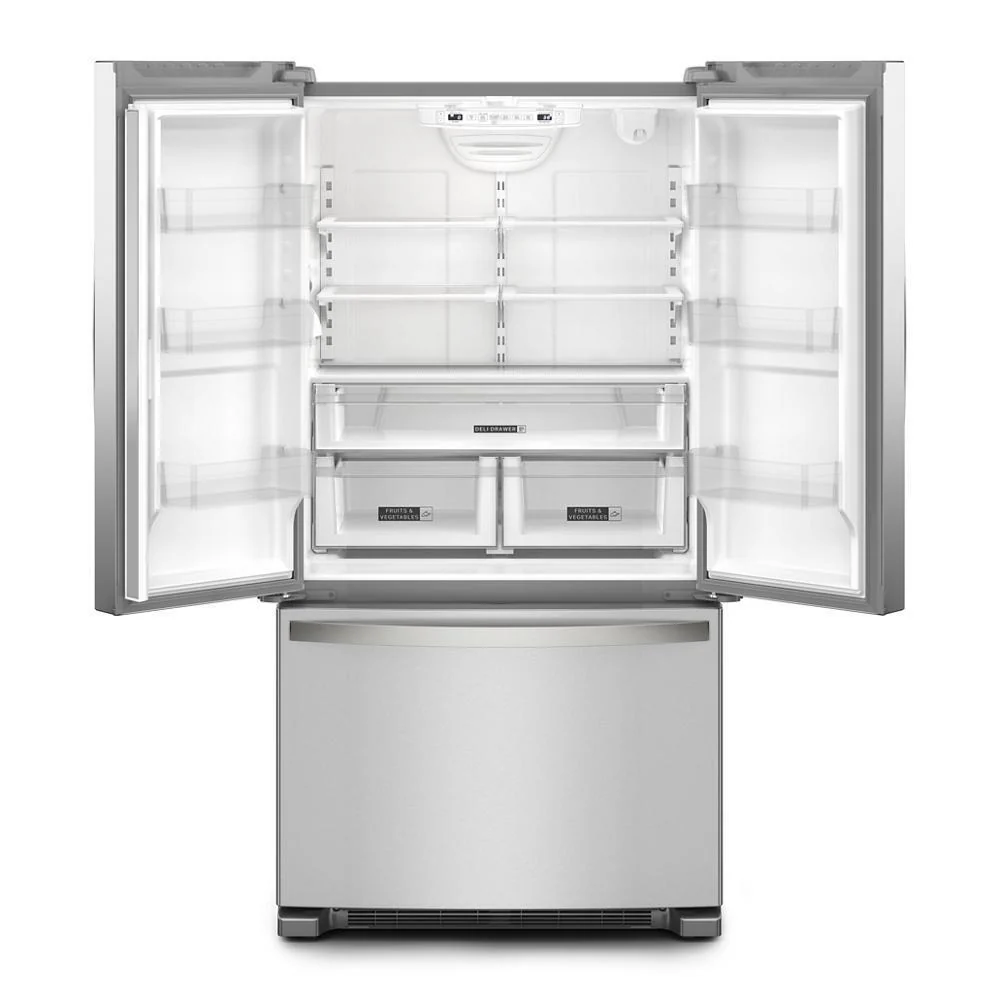 Whirlpool WRFC2036RZ 36-Inch Wide Counter-Depth French Door Bottom Mount Refrigerator - 20 cu. ft.
