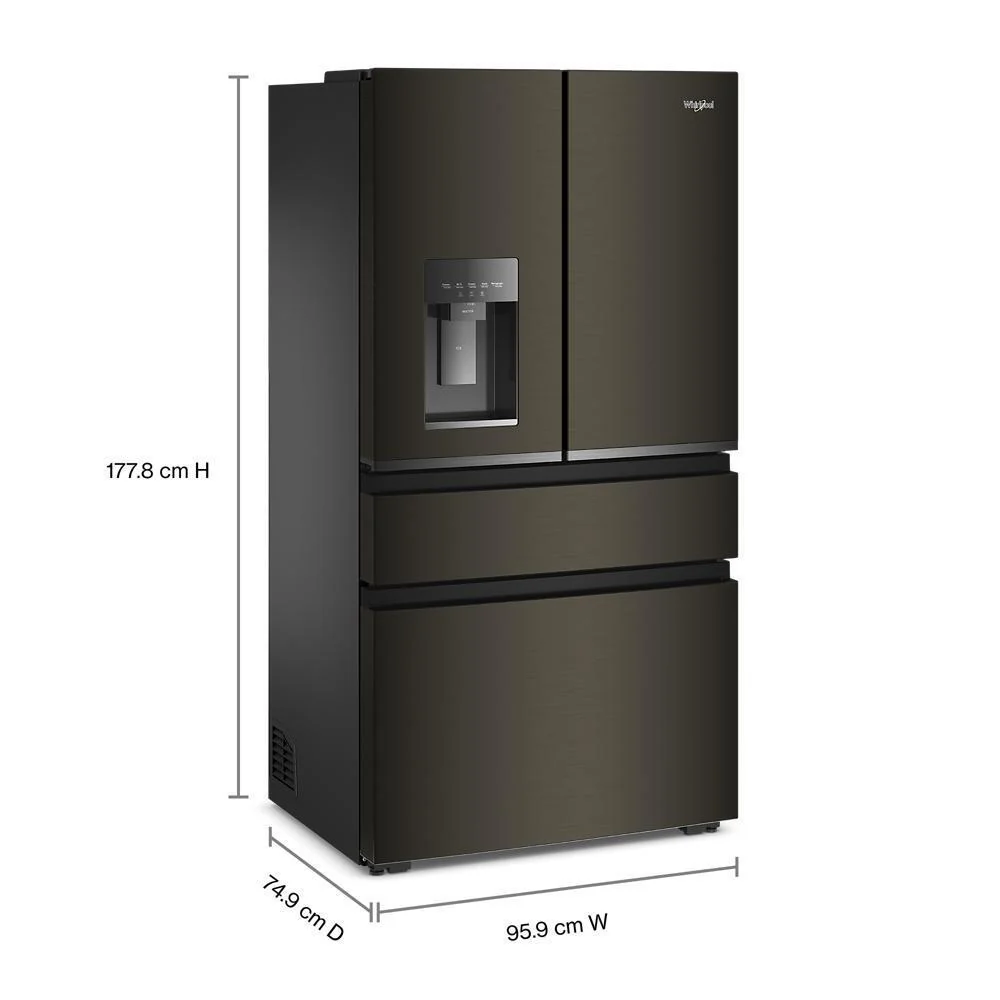 Whirlpool WRMC7036RV 36-inch Wide True Counter Depth 4-Door French Door Refrigerator - 22 cu. ft. - Image 5