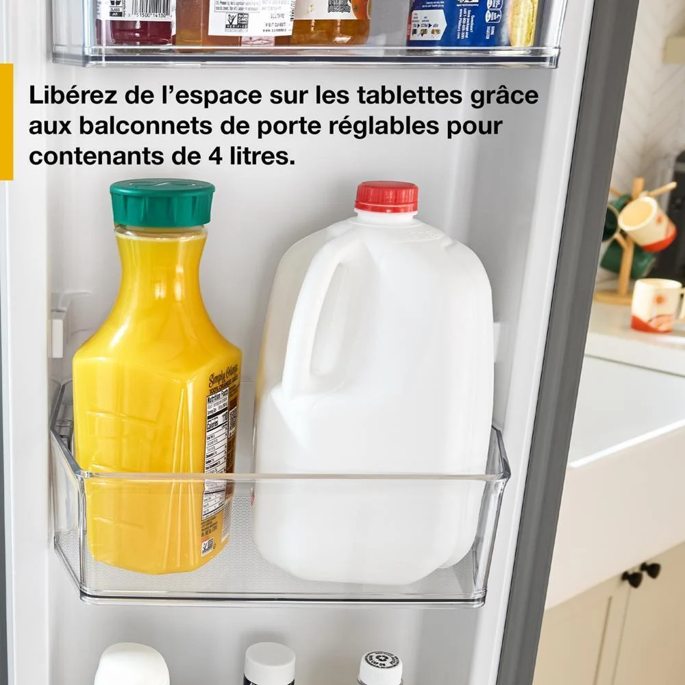 WRMF3336SV Whirlpool® 30 Cu. Ft. Family-Sized Capacity French Door Refrigerator with Flexible Temperature Drawer - Image 5