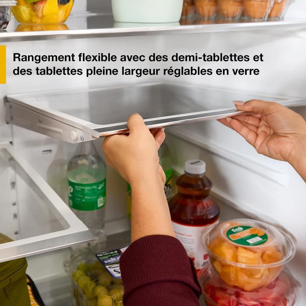 WRMF3636SZ Whirlpool® 29 Cu. Ft. Family-Sized Capacity French Door Refrigerator with Flexible Temperature Drawer - Image 5