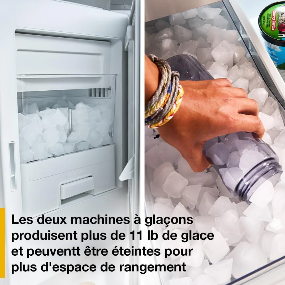 WRMF3736SV Whirlpool® 29 Cu. Ft. Family-Sized Capacity French Door Refrigerator with Flexible Temperature Drawer - Image 16
