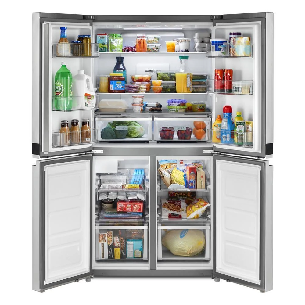 Whirlpool WRQA59CNKZ 36-inch Wide Counter Depth 4 Door Refrigerator - 19.4 cu. ft. - Image 7