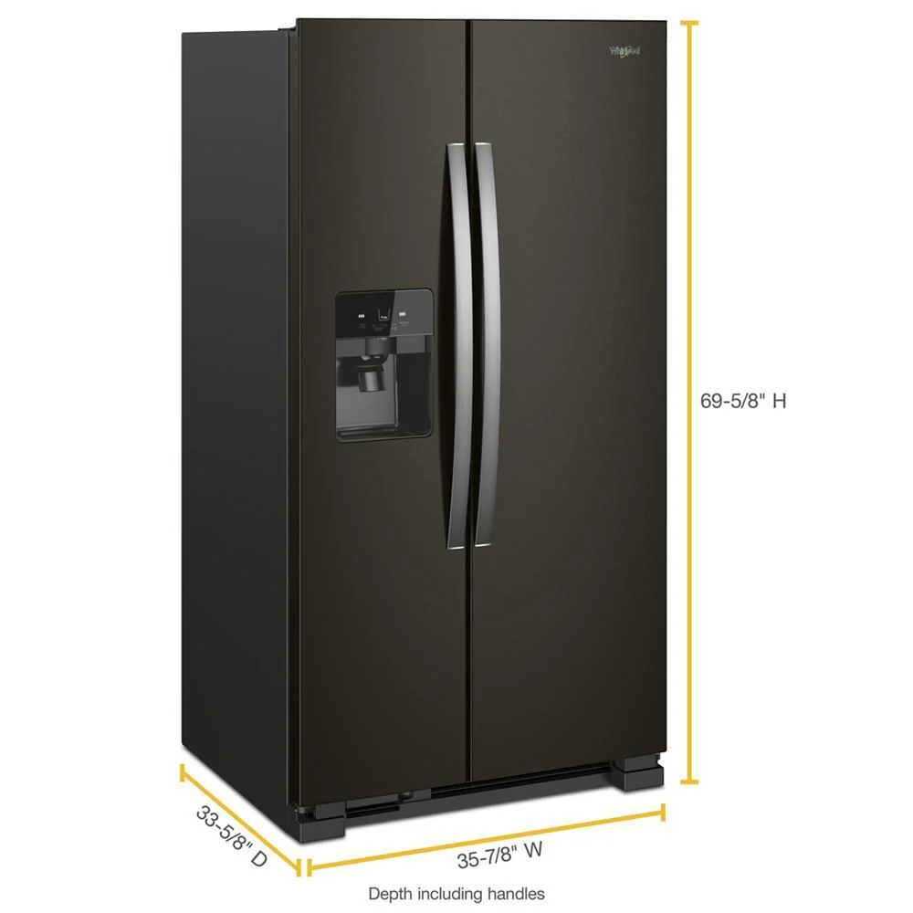 Whirlpool WRS325SDHV 36-inch Wide Side-by-Side Refrigerator - 25 cu. ft. - Image 5