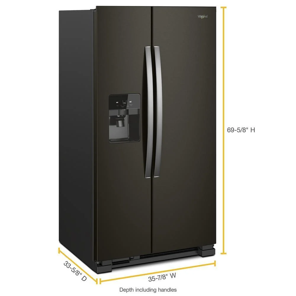 Whirlpool WRS555SIHV 36-inch Wide Side-by-Side Refrigerator - 25 cu. ft. - Image 4