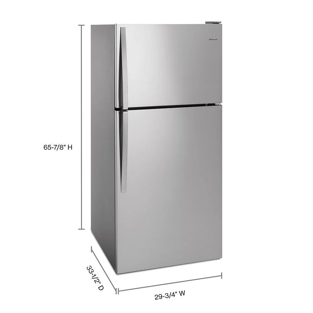 Whirlpool WRT318FMDM 30-inch Wide Top Freezer Refrigerator - 18 cu. ft. - Image 3