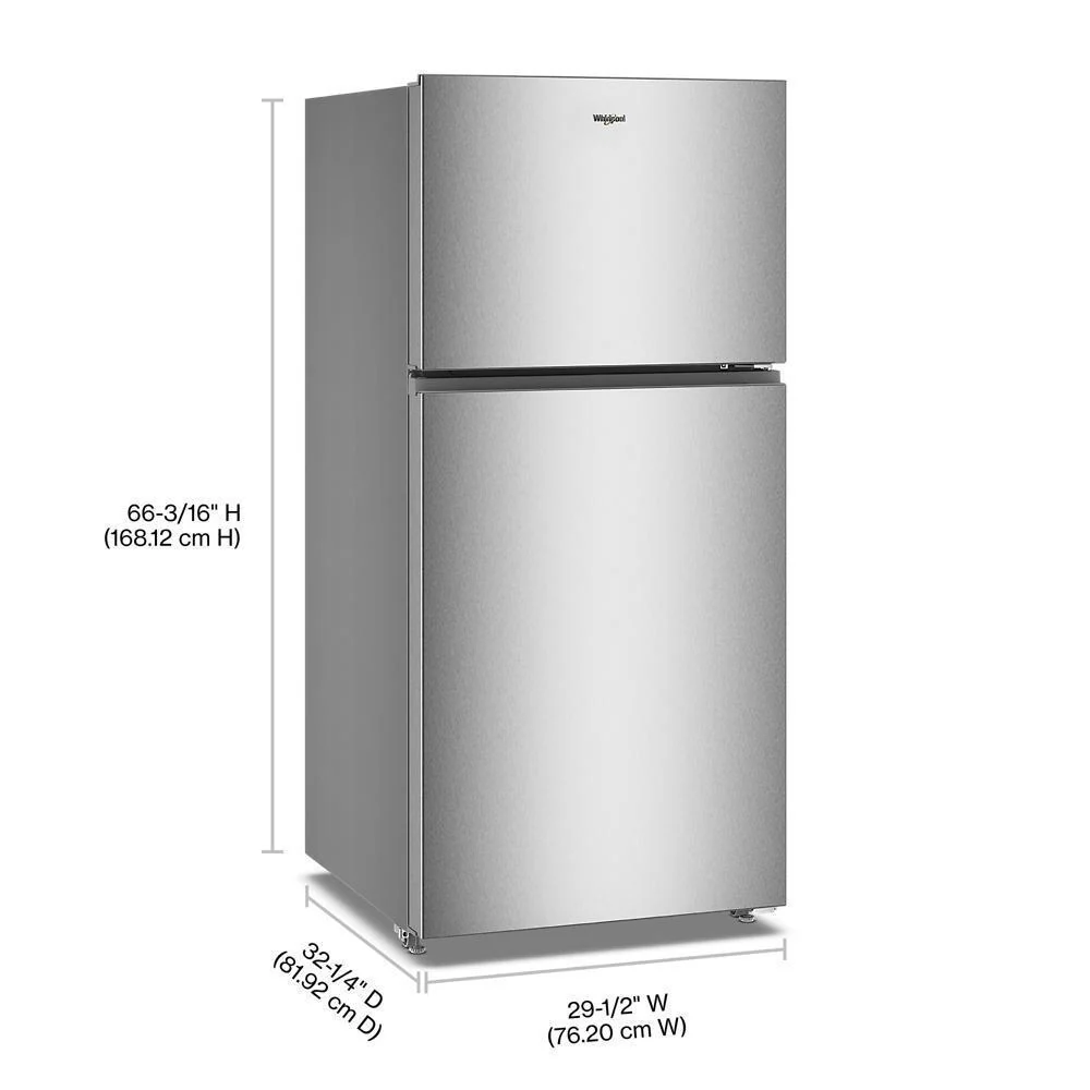 WRTX3119SZ Whirlpool® 29.5-inch Wide Top Freezer Refrigerator with Total Coverage Cooling- 19.2 Cu. Ft. - Image 2