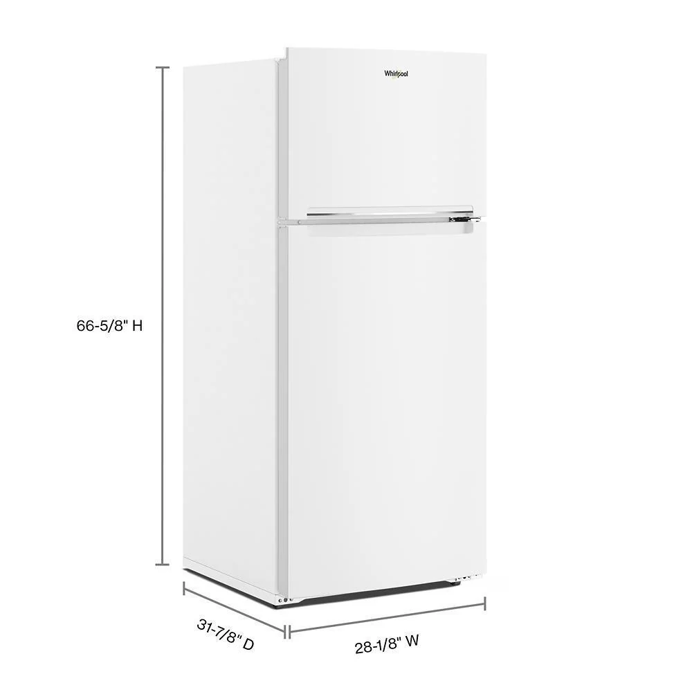 Whirlpool WRTX5028PW 28-inch Wide Top-Freezer Refrigerator - 16.3 Cu. Ft. - Image 12